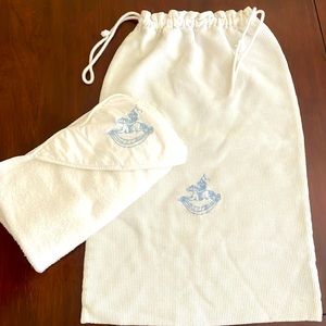 Matching Baby Boy Towel and Laundry Bag